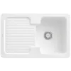 Villeroy & Boch Condor 45 Мойка, включая Комплект слива с ручным управлением, выкл Керамика, 800 x 510 mm, Альпийский белый CeramicPlus 674501R1