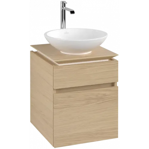 Villeroy & Boch Legato Тумба под раковину, 2 выдвижных ящика, 450 x 550 x 500 mm, Nordic Oak / Nordic Oak B56600VJ