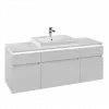 Villeroy & Boch Legato Тумба под раковину, с подсветкой, 5 выдвижных ящиков, 1400 x 550 x 500 mm, Glossy White / Glossy White B685L0DH