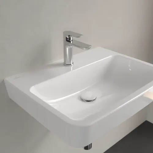 Villeroy & Boch O.novo Pаковина, 600 x 460 x 175 mm, Альпийский белый, без перелива, задняя сторона и нижняя сторона шлифованные 4A416L01