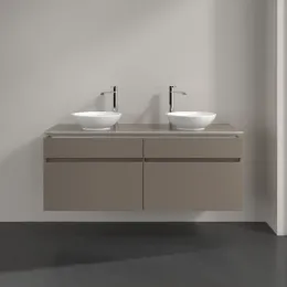 Villeroy & Boch Legato Тумба под раковину, 4 выдвижных ящика, 1400 x 550 x 500 mm, Truffle Grey / Truffle Grey B59200VG