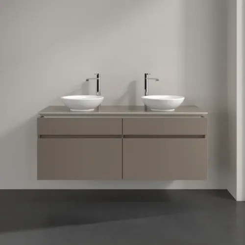 Villeroy & Boch Legato Тумба под раковину, 4 выдвижных ящика, 1400 x 550 x 500 mm, Truffle Grey / Truffle Grey B59200VG
