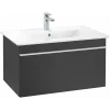 Villeroy & Boch Venticello Тумба под раковину, 1 выдвижной ящик, 753 x 420 x 502 mm, Black Matt Lacquer / Black Matt Lacquer A93402PD