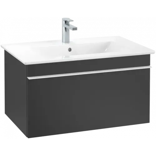 Villeroy & Boch Venticello Тумба под раковину, 1 выдвижной ящик, 753 x 420 x 502 mm, Black Matt Lacquer / Black Matt Lacquer A93402PD