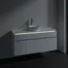 Villeroy & Boch Legato Тумба под раковину, с подсветкой, 5 выдвижных ящиков, 1200 x 550 x 500 mm, Glossy White / Glossy White B578L0DH