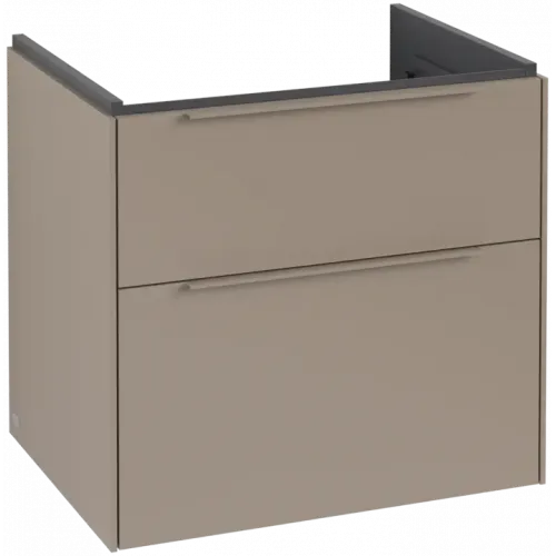 Villeroy & Boch Subway 3.0 Тумба под раковину, 2 выдвижных ящика, 622 x 576 x 478 mm, Taupe C57602VM