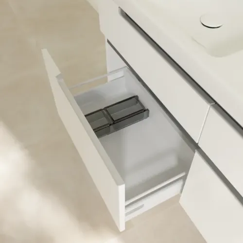 Villeroy & Boch Subway 2.0 Тумба под раковину, 4 выдвижных ящика, 1287 x 590 x 449 mm, Glossy White A91700DH