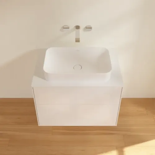 Villeroy & Boch Finion Тумба под раковину, 2 выдвижных ящика, 800 x 603 x 501 mm, Glossy White Lacquer F63100GF