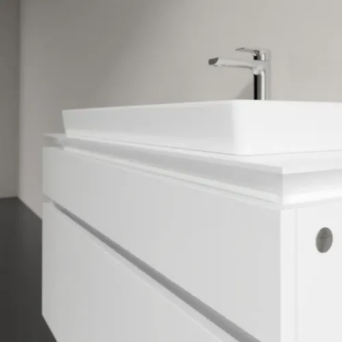 Villeroy & Boch Legato Тумба под раковину, 2 выдвижных ящика, 1000 x 550 x 500 mm, Glossy White / Glossy White B69500DH