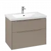 Villeroy & Boch Subway 3.0 Тумба под раковину, 2 выдвижных ящика, 772 x 576 x 478 mm, Taupe C57402VM
