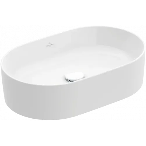 Villeroy & Boch Collaro Раковина для установки на столешницу, 560 x 360 x 145 mm, Альпийский белый, без перелива 4A195601