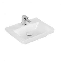 Villeroy & Boch Subway 3.0 Раковина компактная, 500 x 400 x 145 mm, Альпийский белый CeramicPlus, без перелива 437051R1