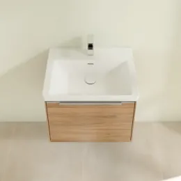 Villeroy & Boch Subway 3.0 Тумба под раковину, с подсветкой, 1 выдвижной ящик, 572 x 429 x 478 mm, Oak Kansas C577L0RH