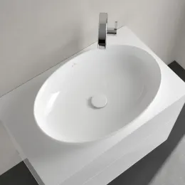 Villeroy & Boch Artis Раковина для установки на столешницу, 610 x 410 x 130 mm, Альпийский белый, без перелива 41986101