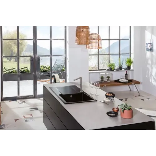 Villeroy & Boch Siluet 60 Мойка, включая Комплект слива с ручным управлением, выкл TitanCeram, 1000 x 510 mm 333601AM