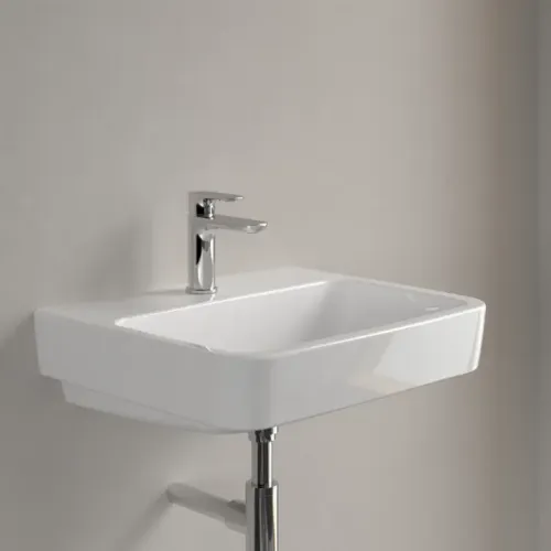 Villeroy & Boch O.novo Pаковина, 550 x 460 x 175 mm, Альпийский белый, без перелива, задняя сторона и нижняя сторона шлифованные 4A41MJ01