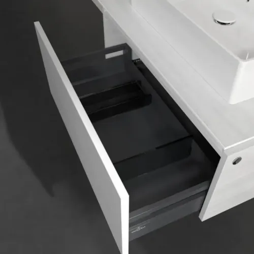 Villeroy & Boch Legato Тумба под раковину, 1 выдвижной ящик, 800 x 380 x 500 mm, White Wood / White Wood B60100E8