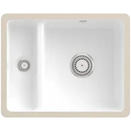 Villeroy & Boch Subway 60 XU Мойка под столешницу, включая Комплект слива с ручным управлением, выкл Керамика, 545 x 440 mm, Snow White CeramicPlus 675801KG