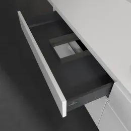 Villeroy & Boch Legato Тумба под раковину, 4 выдвижных ящика, 1600 x 550 x 500 mm, Glossy White / Glossy White B69100DH