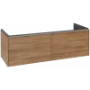 Villeroy & Boch Subway 3.0 Тумба под раковину, с подсветкой, 2 выдвижных ящика, 1272 x 429 x 478 mm, Oak Kansas C567L0RH