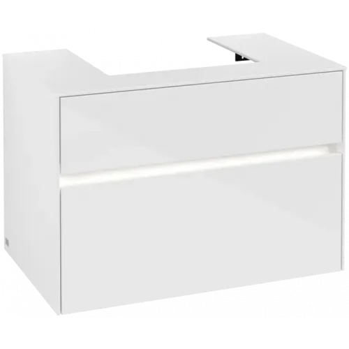 Villeroy & Boch Collaro Тумба под раковину, с подсветкой, 2 выдвижных ящика, 800 x 548 x 500 mm, Glossy White / Glossy White C069B0DH