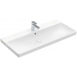 Villeroy & Boch Avento Pаковина для установки на тумбу, 1000 x 470 x 165 mm, Альпийский белый CeramicPlus, с переливом 4156A5R1