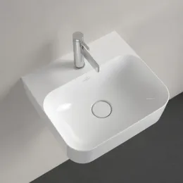 Villeroy & Boch Finion Раковина компактная, 430 x 390 x 140 mm, Альпийский белый CeramicPlus, со скрытым переливом 436444R1