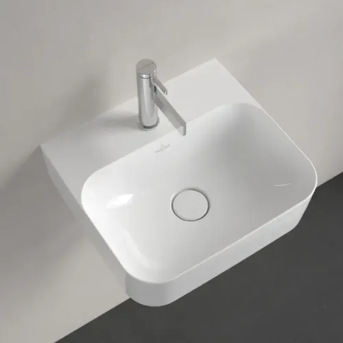 Villeroy & Boch Finion Раковина компактная, 430 x 390 x 140 mm, Альпийский белый CeramicPlus, со скрытым переливом 436444R1