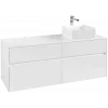 Villeroy & Boch Collaro Тумба под раковину, 4 выдвижных ящика, 1400 x 548 x 500 mm, Glossy White / Glossy White C04700DH