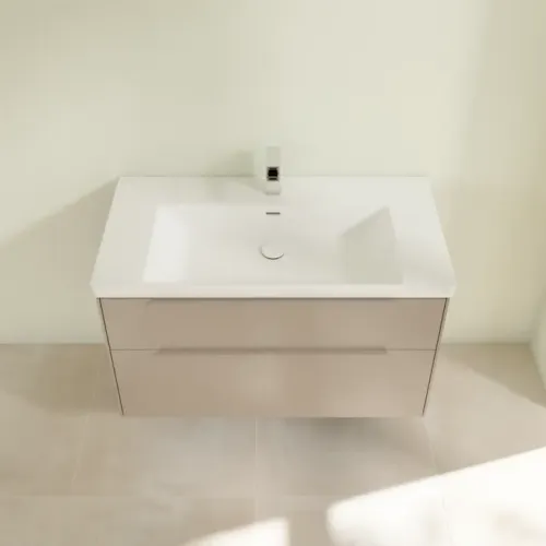 Villeroy & Boch Subway 3.0 Тумба под раковину, 2 выдвижных ящика, 973 x 576 x 478 mm, Taupe C57002VM