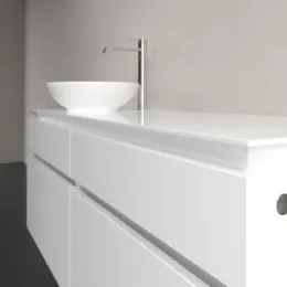 Villeroy & Boch Legato Тумба под раковину, 4 выдвижных ящика, 1400 x 550 x 500 mm, Glossy White / Glossy White B58800DH