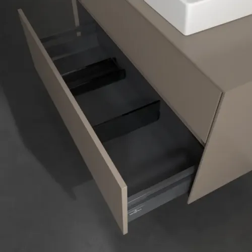 Villeroy & Boch Collaro Тумба под раковину, 2 выдвижных ящика, 1000 x 548 x 500 mm, Truffle Grey / Truffle Grey C01900VG
