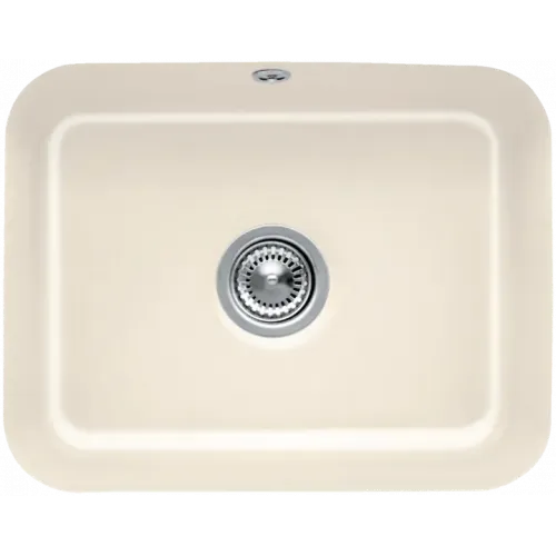 Villeroy & Boch Cisterna 60C Мойка под столешницу, включая Комплект слива с ручным управлением, Крепежный комплект, выкл Керамика, 550 x 440 mm, Graphite CeramicPlus 670601i4