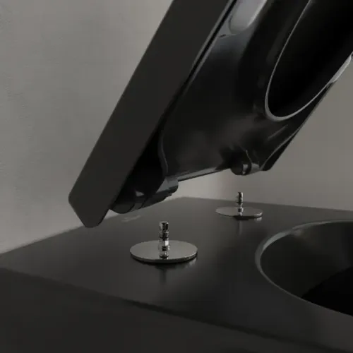 Villeroy & Boch Subway 2.0 Унитаз с открытым смывным краем, настенный, Ebony CeramicPlus 5614R0S5