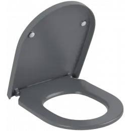 Villeroy & Boch Subway 3.0 Сиденье с крышкой для унитаза, с функцией автоматического опускания (SoftClosing), со снимаемым сиденьем (QuickRelease), Graphite 8M42S1i4