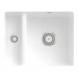 Villeroy & Boch Subway 60 XU Мойка под столешницу, включая Комплект слива с ручным управлением, выкл Керамика, 545 x 440 mm, Snow White CeramicPlus 675801KG