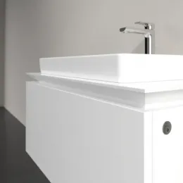 Villeroy & Boch Legato Тумба под раковину, с подсветкой, 1 выдвижной ящик, 800 x 380 x 500 mm, Glossy White / Glossy White B678L0DH