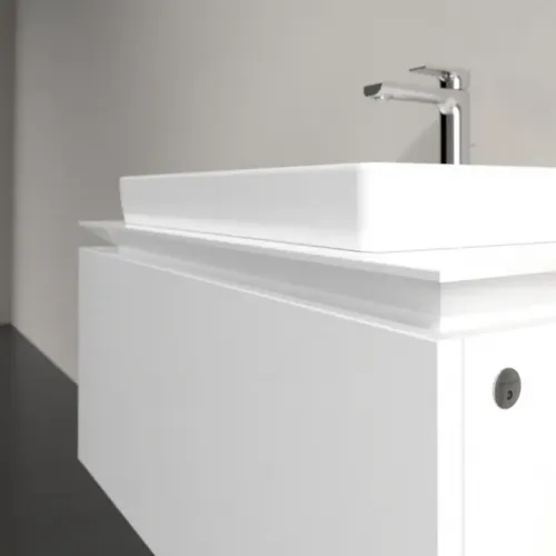 Villeroy & Boch Legato Тумба под раковину, с подсветкой, 1 выдвижной ящик, 800 x 380 x 500 mm, Glossy White / Glossy White B678L0DH