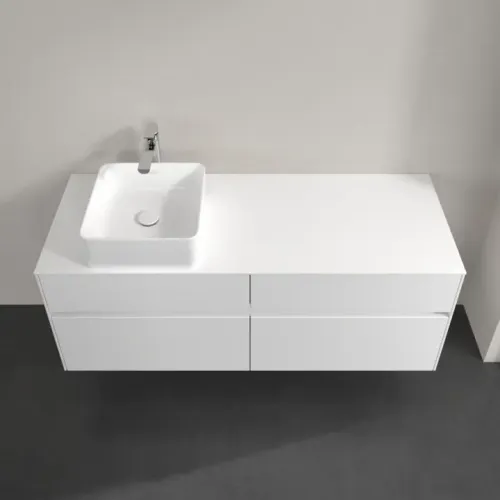 Villeroy & Boch Collaro Тумба под раковину, 4 выдвижных ящика, 1400 x 548 x 500 mm, Glossy White / Glossy White C04600DH