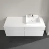 Villeroy & Boch Collaro Тумба под раковину, с подсветкой, 4 выдвижных ящика, 1400 x 548 x 500 mm, Glossy White / Glossy White C075B0DH