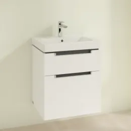 Villeroy & Boch Subway 2.0 Тумба под раковину, 2 выдвижных ящика, 537 x 590 x 423 mm, Glossy White A90800DH