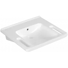 Villeroy & Boch ViCare Pаковина ViCare, 600 x 550 x 180 mm, Альпийский белый, с переливом 4A686201