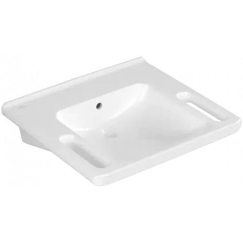 Villeroy & Boch ViCare Pаковина ViCare, 600 x 550 x 180 mm, Альпийский белый, с переливом 4A686201