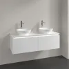 Villeroy & Boch Legato Тумба под раковину, с подсветкой, 2 выдвижных ящика, 1200 x 380 x 500 mm, Glossy White / Glossy White B583L0DH