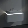 Villeroy & Boch Legato Тумба под раковину, с подсветкой, 1 выдвижной ящик, 800 x 380 x 500 mm, Glossy White / Glossy White B678L0DH