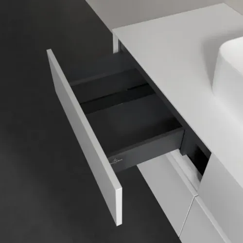 Villeroy & Boch Collaro Тумба под раковину, с подсветкой, 4 выдвижных ящика, 1200 x 548 x 500 mm, Glossy White / Glossy White C097B0DH