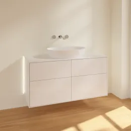 Villeroy & Boch Finion Тумба под раковину, с подсветкой, 4 выдвижных ящика, 1200 x 603 x 501 mm, Glossy White Lacquer GA3100GF