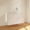Villeroy & Boch Finion Тумба под раковину, с подсветкой, 2 выдвижных ящика, 1000 x 603 x 501 mm, Glossy White Lacquer G88100GF
