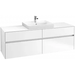 Villeroy & Boch Collaro Тумба под раковину, 4 выдвижных ящика, 1600 x 548 x 500 mm, White Matt / White Matt C02500MS