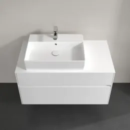 Villeroy & Boch Collaro Тумба под раковину, с подсветкой, 2 выдвижных ящика, 1000 x 548 x 500 mm, Glossy White / Glossy White C126B0DH